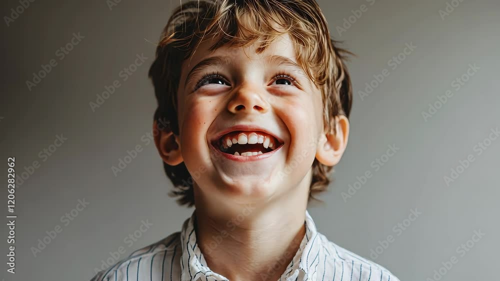 Wall mural The Joyful Boy Smiling