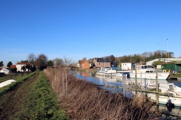 The River Hull at Tickton, East Riding of Yorkshire.