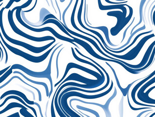 Blue and white pattern, generative AI