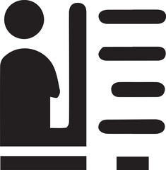 illustration of a man with a sign