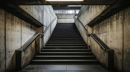 Brutalist Concrete Stairwell