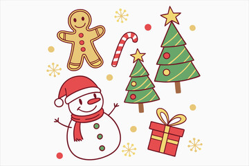 A vibrant and cheerful collection of flat color icon