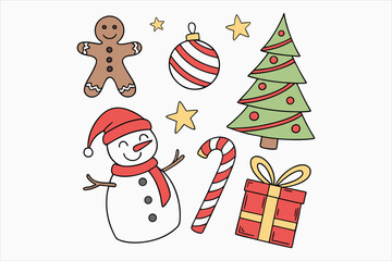 A vibrant and cheerful collection of flat color icon