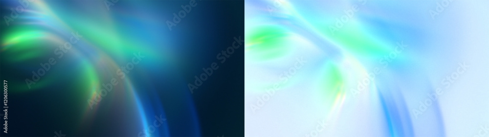 Poster smooth swirl prism overlay: abstract background with a smooth light swirl and a subtle prism effect.