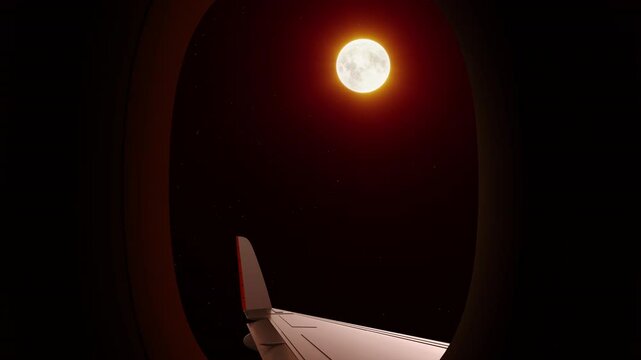 Sky View  From Airoplan Window  in 4K Resolution