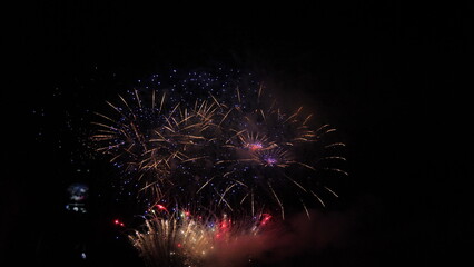 festive fireworks. 2023, 2024, 2025, christmas happy holiday. new year concept. calendar numbers. christmas 2023 celebration. birthday. holiday date. sky fireworks colorful. cheerful good holiday mood