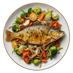 Delicious Grilled Fish with Fresh Herbs and Lemon