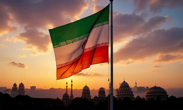 India national flag HD footage. India national flag on flagpole video