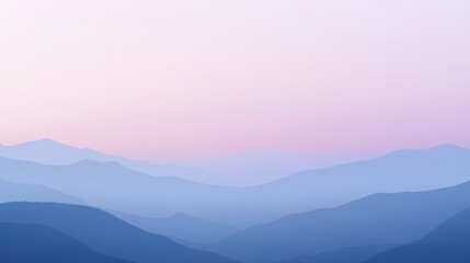 Obraz premium A serene mountain gradient background.featuring soft blues and purples.highlighting the tranquility of nature.Ideal for outdoor adventure promotions, nature blogs, and serene designs