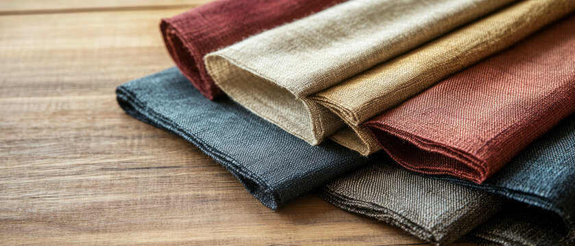 Luxurious Eri silk showcasing soft texture and matte finish on natural wood background