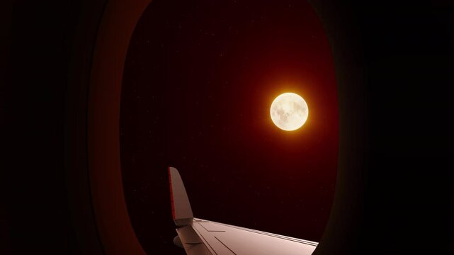 Sky View  From Airoplan Window  in 4K Resolution