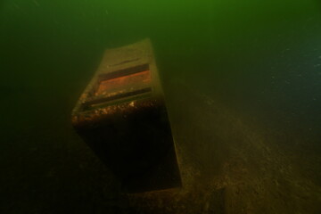 Scuba diving in the clay pit