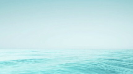 Obraz premium A serene ocean breeze gradient background.featuring soft blues and greens with gentle waves.emphasizing calm and relaxation.Ideal for beach resorts, travel promotions, and tranquil designs