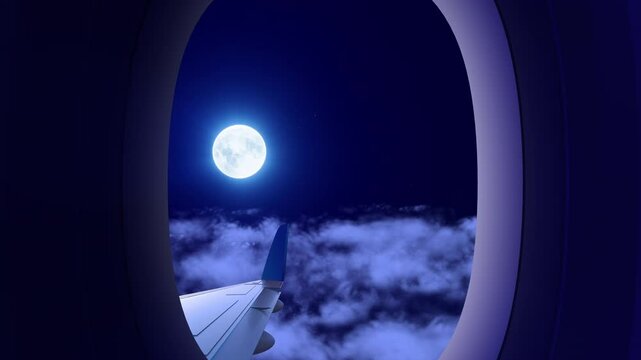 Sky View  From Airoplan Window  in 4K Resolution