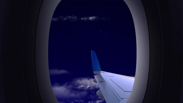 Sky View  From Airoplan Window  in 4K Resolution