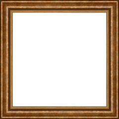 The frame is made of relief baguette on a white background