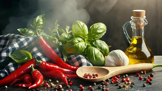 The Chili and Basil Arrangement