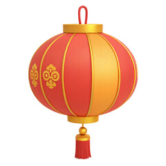 Obraz premium chinese lantern 3d cute icon illustration