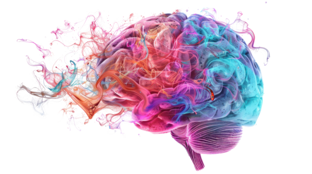 
Human brain on transparent background 