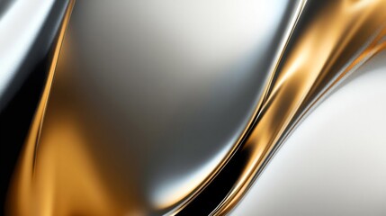 Naklejka premium A sleek abstract gradient background with metallic color effects.featuring silver and gold transitions.highlighting sophistication and luxury.ideal for high-end product designs