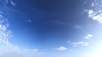 鱗雲の空　3DCGレンダリング