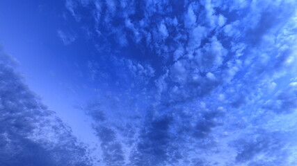 鱗雲の空　3DCGレンダリング