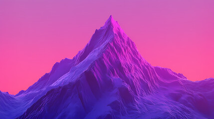 Bold gradient in crimson and purple for impactful visuals. Crimson Mountain. Illustration