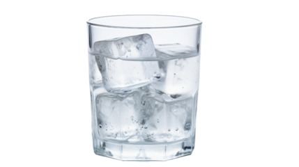 Refreshing Ice Water in Glass Perfect for Summer Health and Purity
