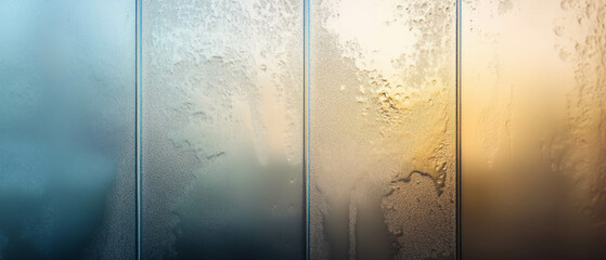 Obraz premium Frosted glass texture showcasing gradient opacity and smooth light transitions