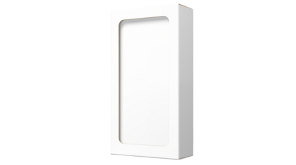 Blank White Product Packaging Box Mockup for Branding and Design Presentation