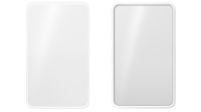 Two White Smartphone Mockups Versatile App Presentation Templates