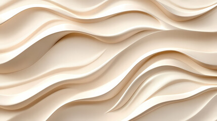 Obraz premium Textured sand dune surface with ripple patterns. Ivory Desert. Illustration
