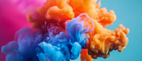 Fototapeta premium Exploring the vibrant textures of gel pen ink in a creative illustration