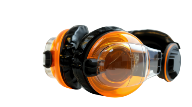 
Hear protectors on transparent background 