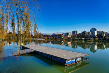 Central Park in Batumi in winter