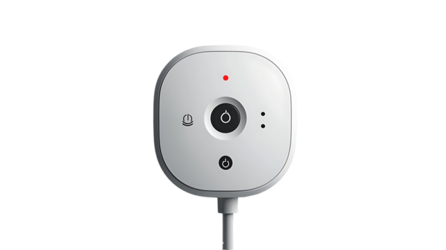 electric switch on white background