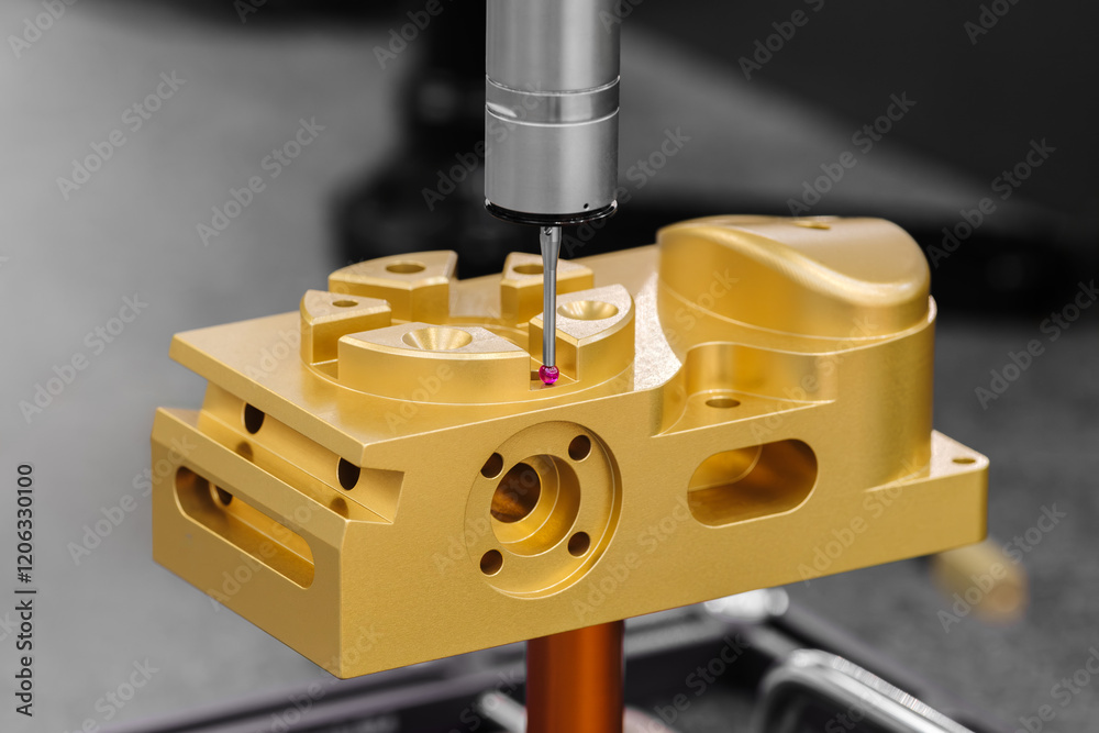 Poster quality control on milling cnc machine, coordinate measuring machine, quality control machine