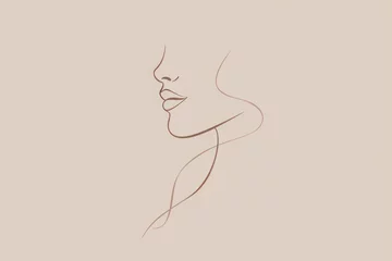 one line drawing of a woman, silhouette of a woman one line draw