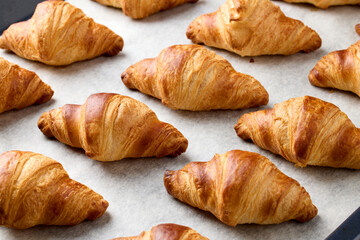 freshly baked croissants