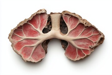 Human Anatomical Concept. Unique plant structure resembling lungs with vibrant colors.