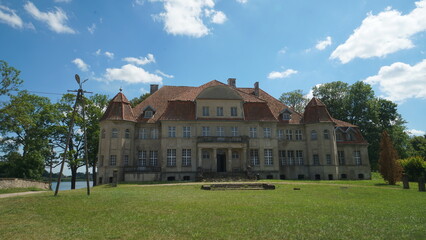 Scuba diving in the lake