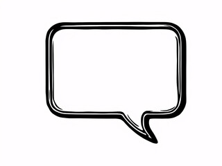 Speech bubble, comic style, empty, blank, conversation, dialogue, chat, communication, text box, graphic, illustration, symbol, icon, talk, message, comment, thought, idea, expression, discussion, exc