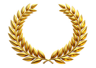 golden laurel wreath