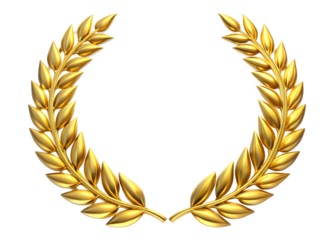 laurel wreath isolated on white