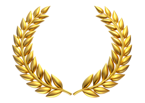 laurel wreath isolated on white