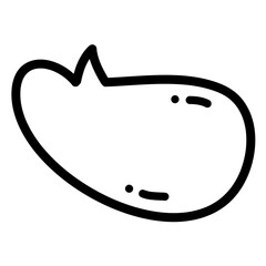 Bubble chat, Speech balloons, balloons chat, chat bubble, chat, message comic outline icons, minimalist vector illustration, simple concept, Isolated on white background