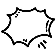 Bubble chat, Speech balloons, balloons chat, chat bubble, chat, message comic outline icons, minimalist vector illustration, simple concept, Isolated on white background