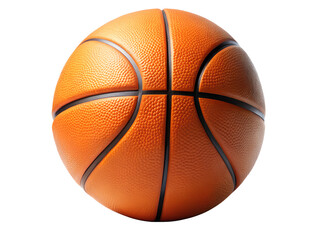 Isolated basketball on white background