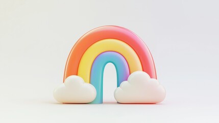 Obraz premium rainbow isolated on white