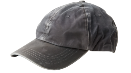 Gray cap on transparent background